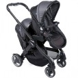 Aluguel carrinho de bebê para gêmeos fully twin stone chicco